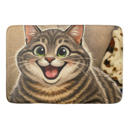 Cat caricature badematte