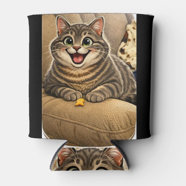 Cat caricature dosenkühler (Vorderseite)