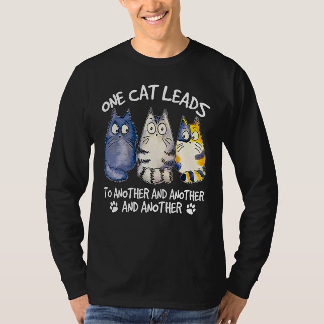 Cat Cat Kitten Hangover T-Shirt (Vorderseite)