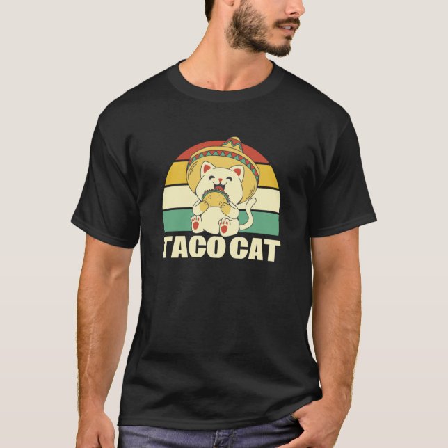 cat cat kittens mexican taco cat T-Shirt (Vorderseite)