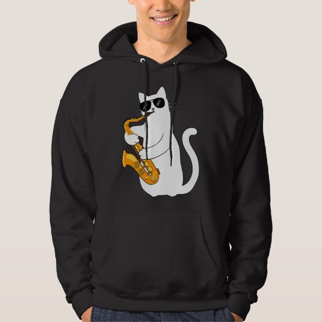 Cat  Cat Saxophone Tee  Cat Sax (Vorderseite)