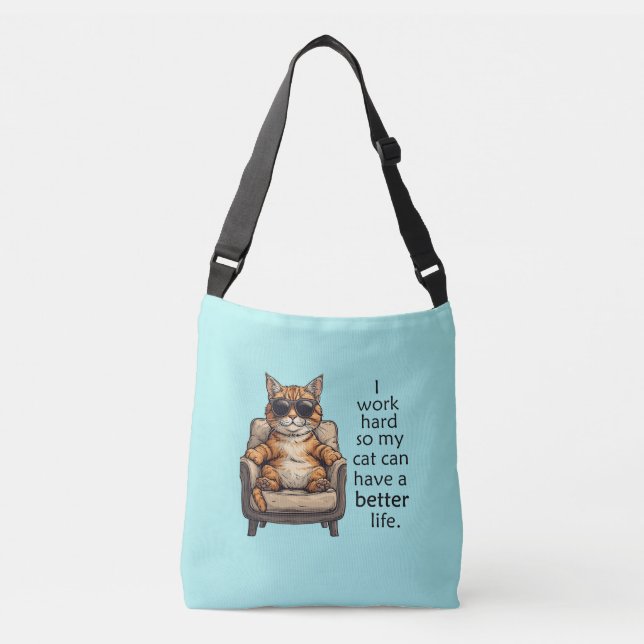 Cat-Cat-Theme Cat-Boss-Tasche Tragetaschen Mit Langen Trägern (Vorderseite)