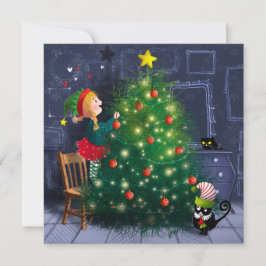 Cat Chaos Christmas Dankeskarte