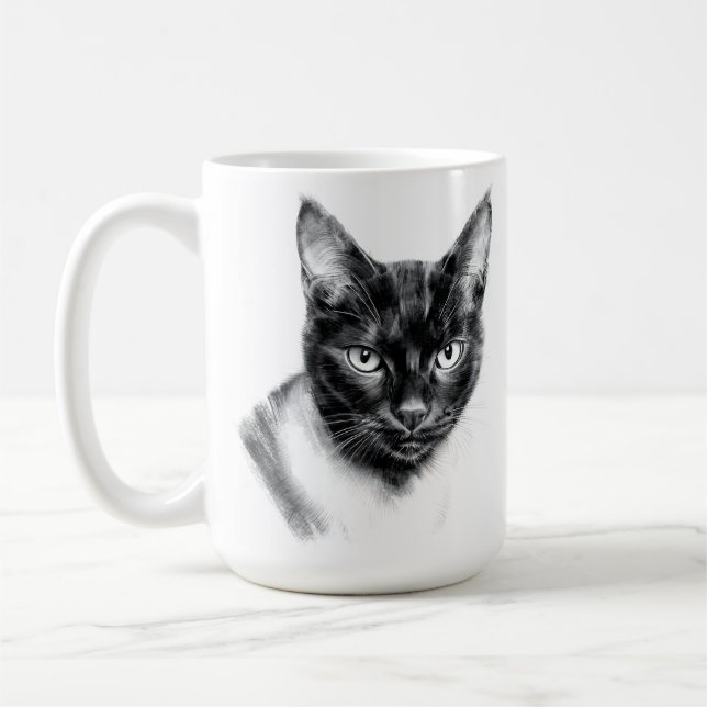 Cat Charcoal Kaffeetasse (Links)