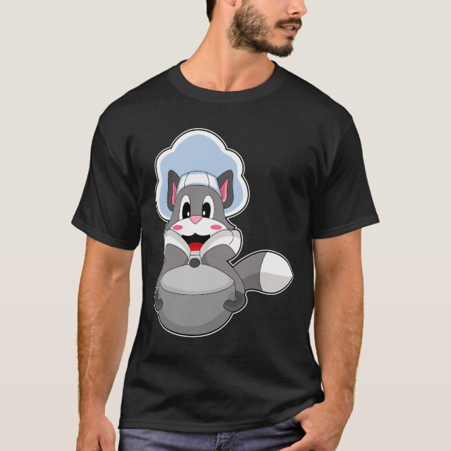 Cat Chef Cooking pot T-Shirt (Vorderseite)