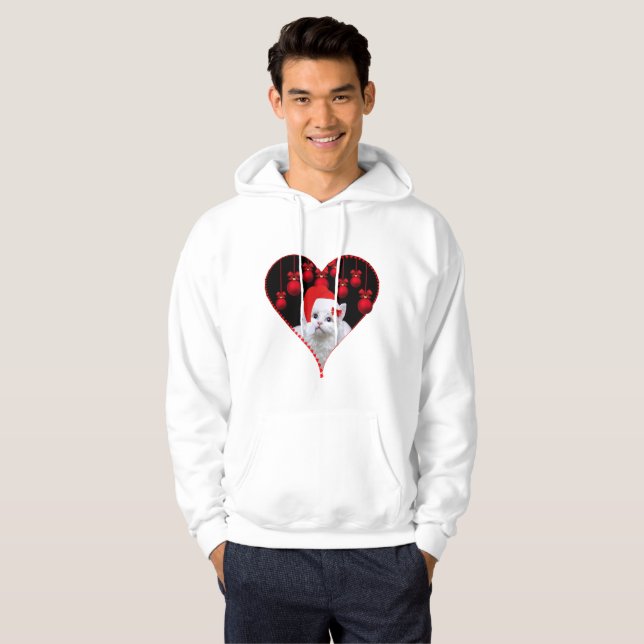 Cat Christmas - Adorable and Festive Feline Design Hoodie (Vorne ganz)