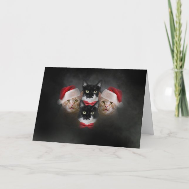 Cat Christmas Card Bohemisch Catsody Karte (Vorderseite)
