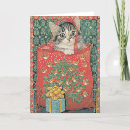 Cat Christmas Cards Feiertagskarte