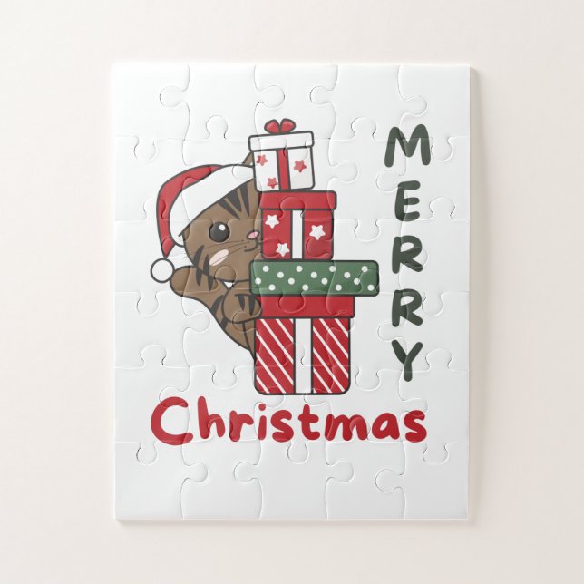 Cat Christmas Gift Winter Animals Cats (Vertikal)