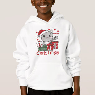 Cat Christmas Gift Winter Animals Cats Hoodie