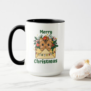 Cat Christmas Letter Winter Animals Cats Tasse