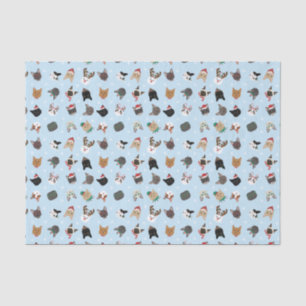 Cat Christmas Pattern Seidenpapier