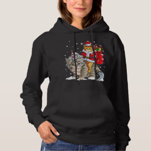 Cat Christmas T-Shirt Santa Caticorn Meowy Xmas Hoodie