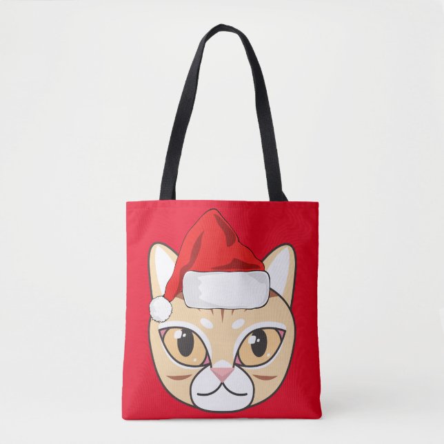 CAT-CHRISTMAS-TRAGETASCHEN TASCHE (Vorderseite)