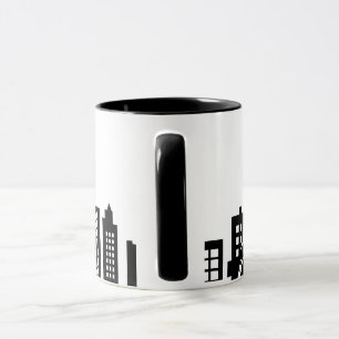 Cat Cityscape Furry Niedlich Vector Graphic Tasse