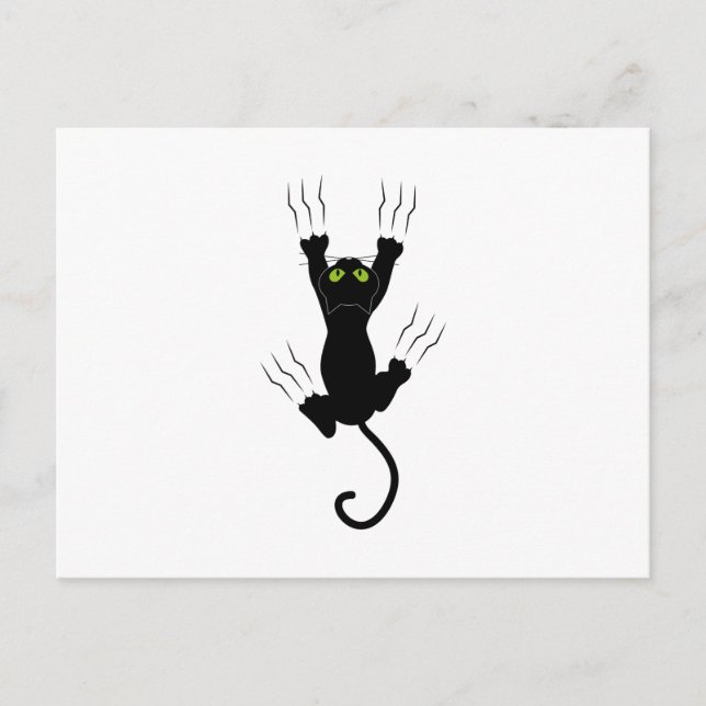 Cat claws gato com garras postkarte (Vorderseite)