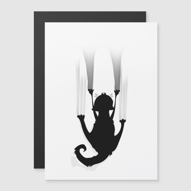 Cat Climb Magnetkarte (Vorne/Hinten)
