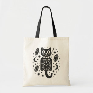 Cat Clock Tragetasche