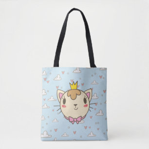 Cat Cloud Herz Textur Kitten Tasche