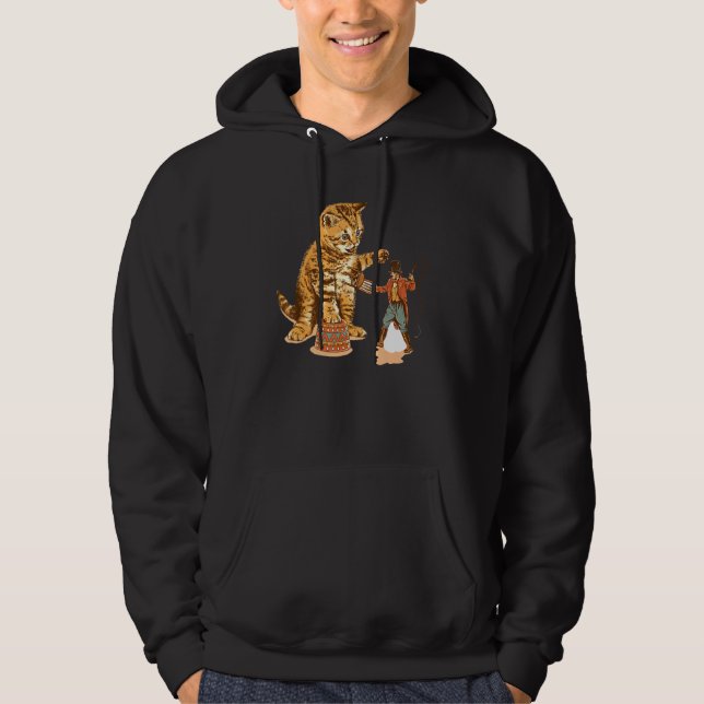 Cat Clown Feline Cat Kitten Circus Hoodie (Vorderseite)