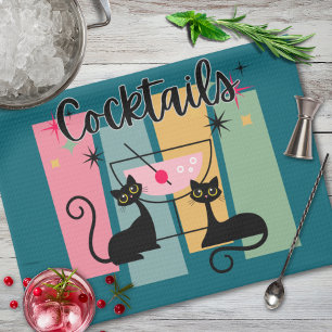 Cat Cocktails Küche und Bar Handtuch