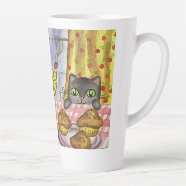 Cat Coffee Latte Tasse Geschenk (Rechts)