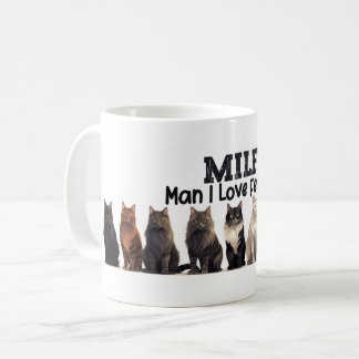 Cat Coffee Tasse, Mann I Liebe Felines MILF Kaffeetasse