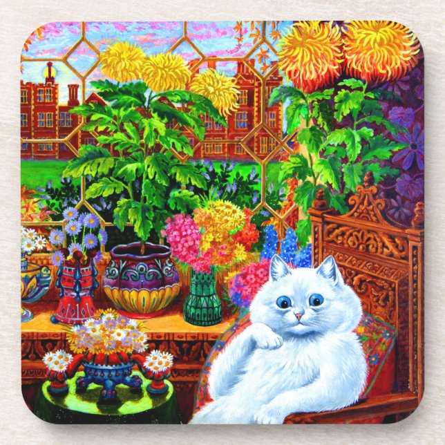 Cat College Master Getränkeuntersetzer (Vorderseite)
