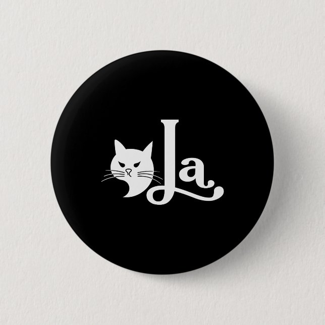 Cat Comma La Kamala Harris für Präsident 2024 Elec Button (Vorderseite)
