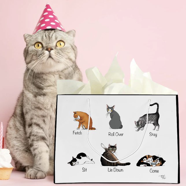 Cat Commands Große Geschenktüte (Von Creator hochgeladen)