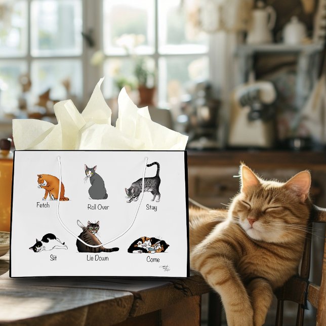 Cat Commands Große Geschenktüte (Von Creator hochgeladen)