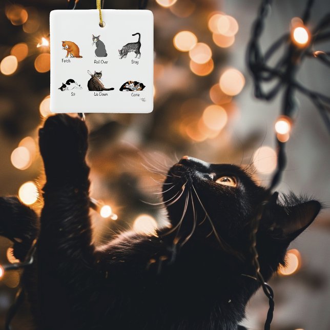 Cat Commands Keramikornament (Von Creator hochgeladen)