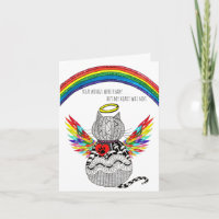 Cat Condolence Beileid Grußkarte