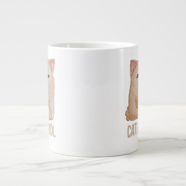 Cat Control Jumbo-Tasse (Vorderseite)