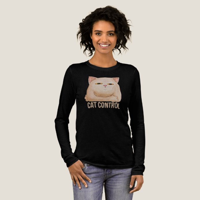 Cat Control Tri-Blend Shirt (Volle Vorderseite)