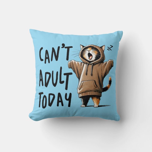 Cat Cosy Throw Kissen (Vorderseite)