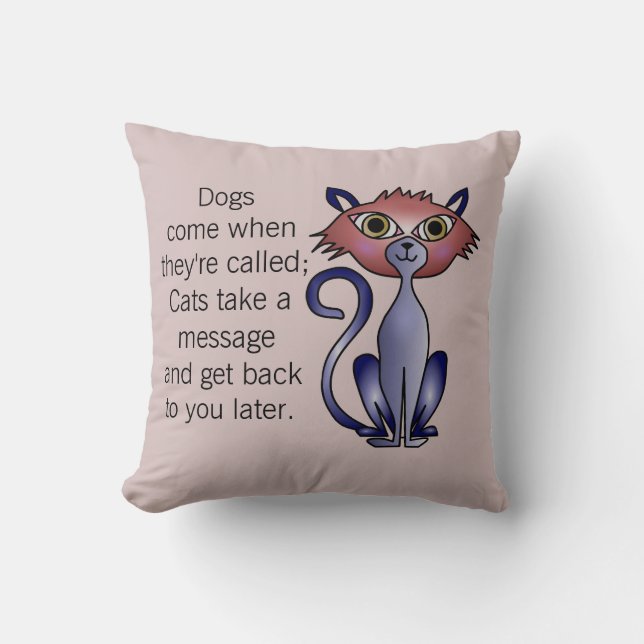 Cat Cote Lance Pillow - coussin animal personnalis (Recto)