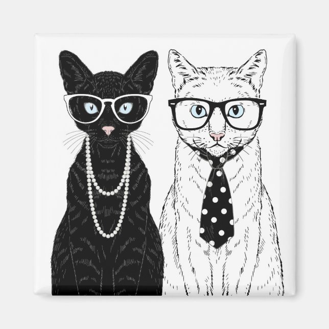 Cat Couple Magnet (Vorne)