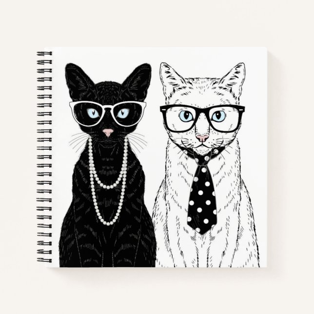 Cat Couple Notizbuch (Vorderseite)