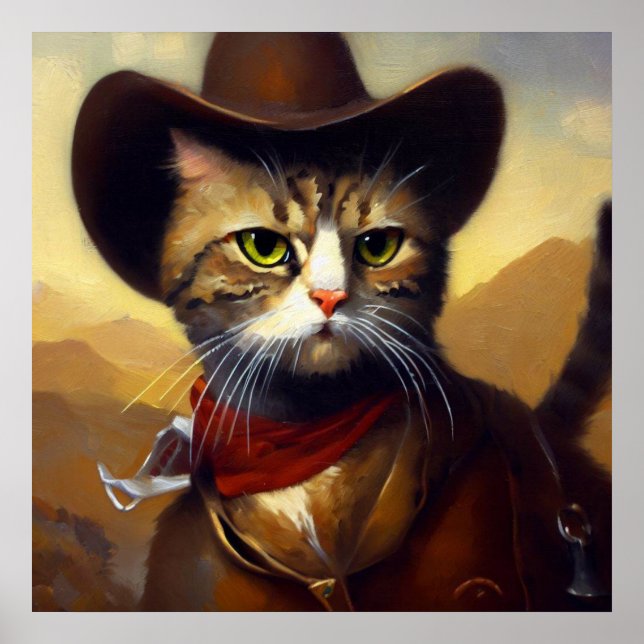 Cat Cowboy Poster (Vorne)