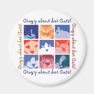 Cat Crazy Magnet