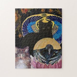 Cat Crow Scarab Lily Maureen Girard