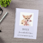 Cat custom Foto lavender 2026 Planer<br><div class="desc">Ein Lavendel,  violetter Hintergrund. Personalisieren und fügen Sie ein Foto,  ein Jahr,  einen Namen und einen Text hinzu. Der Name ist schwarz geschrieben mit einem großen,  modernen Handschrift Schrift.</div>