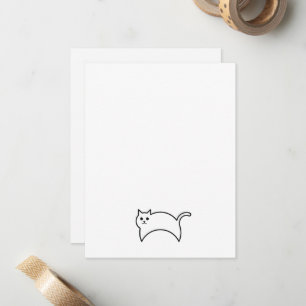 Cat Custom Vielen Dank Hinweis für Cat Lover Mitteilungskarte