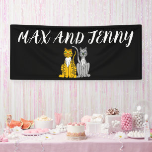 CAT CUSTOM WEDING BANNER