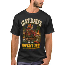 Cat Dad Camping-Abenteuer, Outdoor-Wandernde Katze