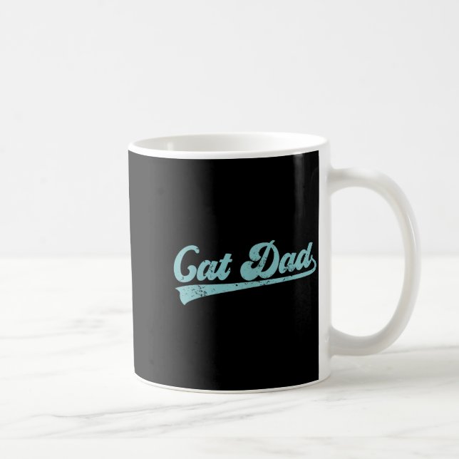 Cat Dad Funny Dad Father's Day Funny Papa  Kaffeetasse (Rechts)