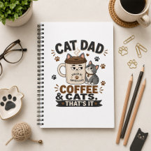 Cat Dad Kaffee und Katzen Das wars Lustiger Cat Da