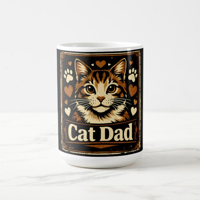 Cat Dad – Stolz Feline Vater Humor Liebe Kaffeetasse (Mittel)