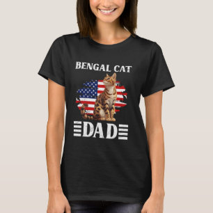 Cat Daddy Bengalisch Cat Vater Bengalisch Vater Be T-Shirt